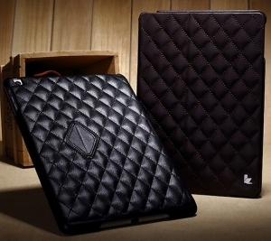 Чехол для iPad Air JisonCase QUILTED LEATHER SMART CASE черный