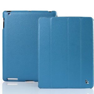 Jison Case Smart Leather Case blue кожаный чехол для iPad 2\3\4 Jison Case Smart Leather Case blue кожаный чехол для iPad 2\3\4