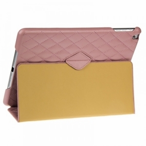 Чехол для iPad Air JisonCase QUILTED LEATHER SMART CASE розовый