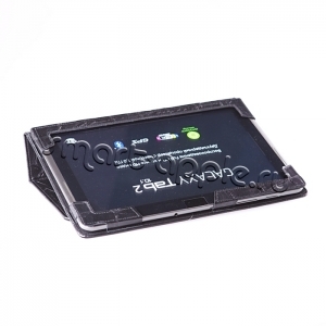 Кожаный чехол для Samsung Galaxy Tab2 10.1  P5100(крокодил черный)