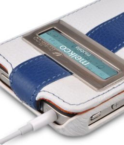 Чехол Melkco LC Limited Edition Apple iPhone 4 (белый / синий)