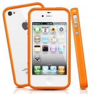 Бампер SGP Neo Hybrid 2S для iPhone 4\4S (orange)