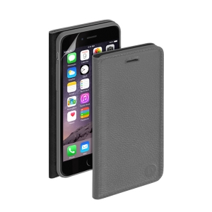 Чехол и защитная пленка для iPhone 6 Deppa Wallet Cover магнит серый