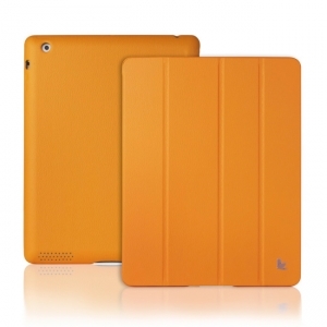 Jison Case Premium Leather кожаный чехол для iPad 2\3\4 (оранжевый)