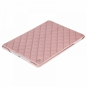 Чехол для iPad Air JisonCase QUILTED LEATHER SMART CASE розовый