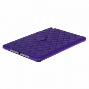 Чехол для iPad Air JisonCase QUILTED LEATHER SMART CASE фиолетовый