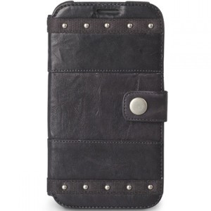 Кожаный чехол для Samsung Galaxy Note 2 Zenus Bohemian M Diary Collection черный