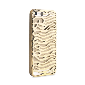 Чехол для iPhone 5\5S PURO Just Cavalli Cover Perforated Zebra (золотой)