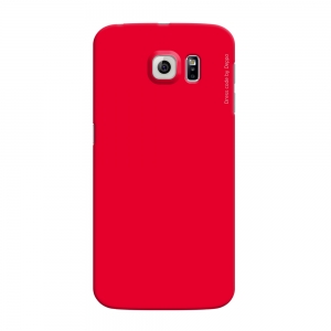 Чехол и защитная пленка для Samsung Galaxy S6 edge Deppa Air Case красный