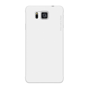 Чехол и защитная пленка для Samsung Galaxy Alpha Deppa Air Case белый