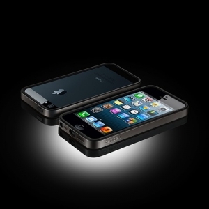 Бампер SGP iPhone 5, 5s Case Neo Hybrid EX Metal (черный)