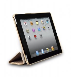 Кожаный чехол для iPad 2\3 Navjack бежевый