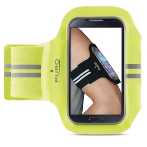 Спортивный чехол на руку Puro Universal Armband для смартфонов салатовый