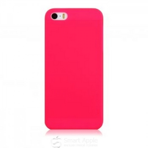 Чехол 0.8 mm Red Angel soft touch для iPhone 5\5S розовый