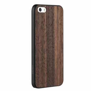 Пластиковый чехол Ozaki O!coat 0.3+ Wood для iPhones 5/5S темно-коричневый