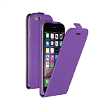 Чехол и защитная пленка для iPhone 6 Deppa Flip Cover магнит фиолетовый