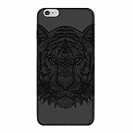 Чехол и защитная пленка для Apple iPhone 5/5S Deppa Art Case Black тигр