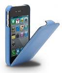 Чехол Melkco LC Apple iPhone 4 (голубой)