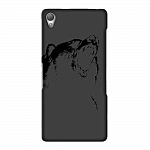 Чехол и защитная пленка для Sony Xperia Z3 Deppa Art Case Black медведь