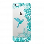 Чехол и защитная пленка для Apple iPhone 5/5S Deppa Art Case Jungle колибри