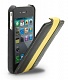 Чехол Melkco LC Apple Iphone 4 (черный/желтый)
