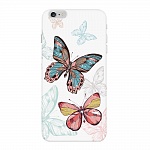 Чехол и защитная пленка для Apple iPhone 6 Plus Deppa Art Case Pastel бабочки