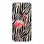 Чехол и защитная пленка для Apple iPhone 6 Plus Deppa Art Case Jungle фламинго