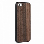 Пластиковый чехол Ozaki O!coat 0.3+ Wood для iPhones 5/5S темно-коричневый