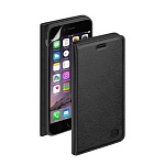 Чехол и защитная пленка для iPhone 6 Deppa Wallet Cover PU магнит черный