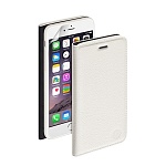 Чехол и защитная пленка для Apple iPhone 6 Deppa Wallet Cover магнит белый