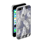 Чехол для Apple iPhone 5/5S/SE Deppa Gel Art Case Boho Перья