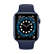 Умные часы Apple Watch Series 6 44mm (корпус из алюминия синего цвета, спортивный ремешок «тёмный ультрамарин») 