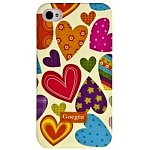 Чехол-накладка Goegtu для iPhone 4s/ iPhone 4 Hearts