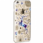 Чехол и защитная пленка для Apple iPhone 6/6S Deppa Art Case New Year Олень