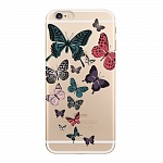 Чехол и защитная пленка для Apple iPhone 6 Deppa Art Case Military бабочки 2
