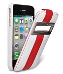 Чехол Melkco LC Limited Edition Apple iPhone 4 (белый / красный)