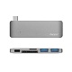 USB-C адаптер Deppa для MacBook 12, 5в1 (графит)