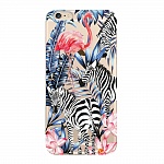 Чехол и защитная пленка для Apple iPhone 6 Plus Deppa Art Case Jungle зебры