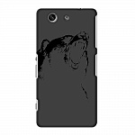 Чехол и защитная пленка для Sony Xperia Z3 Compact Deppa Art Case Black медведь