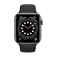 Умные часы Apple Watch Series 6 40mm (корпус из алюминия цвета «серый космос», спортивный ремешок чёрного цвета) 