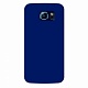 Чехол и защитная пленка для Samsung Galaxy S6 Deppa Sky Case 0.4 mm синий