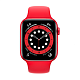 Умные часы Apple Watch Series 6 44mm (корпус из алюминия цвета (PRODUCT)RED, спортивный ремешок красного цвета) 