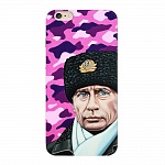 Чехол и защитная пленка для Apple iPhone 6 Plus Deppa Art Case Person Путин шапка