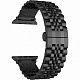 Ремешок из нержавеющей стали Lyambda Castor для Apple Watch 42mm\44mm (черный)