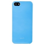 Чехол-накладка пластиковая Moshi для iPhone 5 голубая