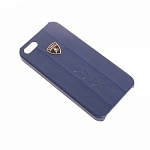 Кожаный чехол-накладка lamborghini для iPhone 5/5S Performate-D1 синий