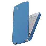 Кожаный чехол HOCO голубой для iPhone 5, 5s