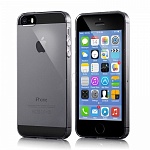 Ультратонкий силиконовый чехол для iPhone 5\5S (серый)