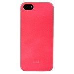 Чехол-накладка пластиковая Moshi для iPhone 5 розовая