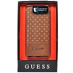 Чехол для iPhone 5/5S Guess Gianina Flip коричневый